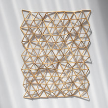 Load image into Gallery viewer, natural geometrical harakeke wallart for home